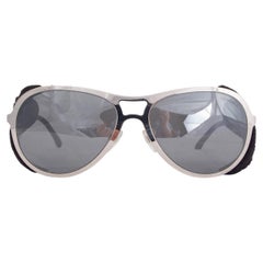 CHANEL silver COCO NEIGE Side Shield Sunglasses 40852