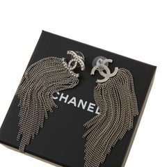 Chanel Silber Farbe Kette Ohrringe