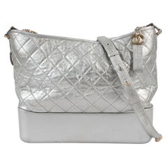 Chanel Silver Gabrielle Large Hobo bag