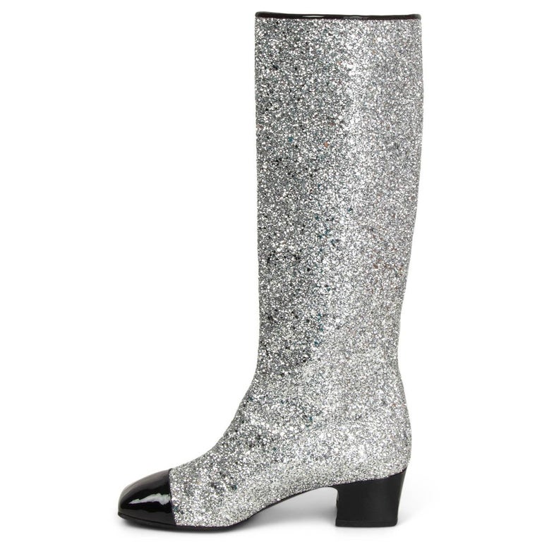 silver 2017 MILKY RUNWAY Boots Shoes 38.5 at 1stDibs