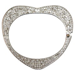 Chanel silver heart bracelet