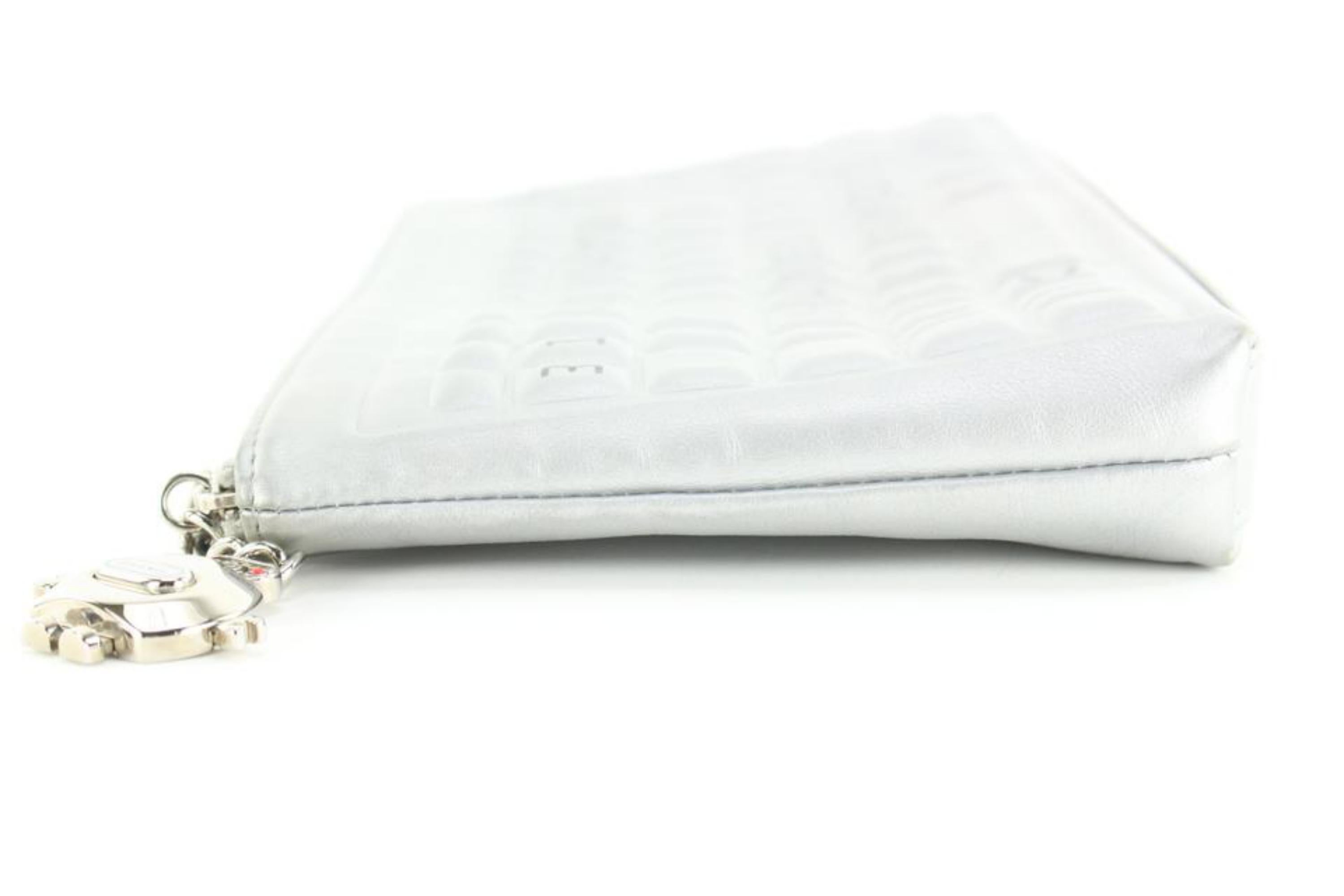 Chanel Silver Keyboard Clutch 1C1027 9