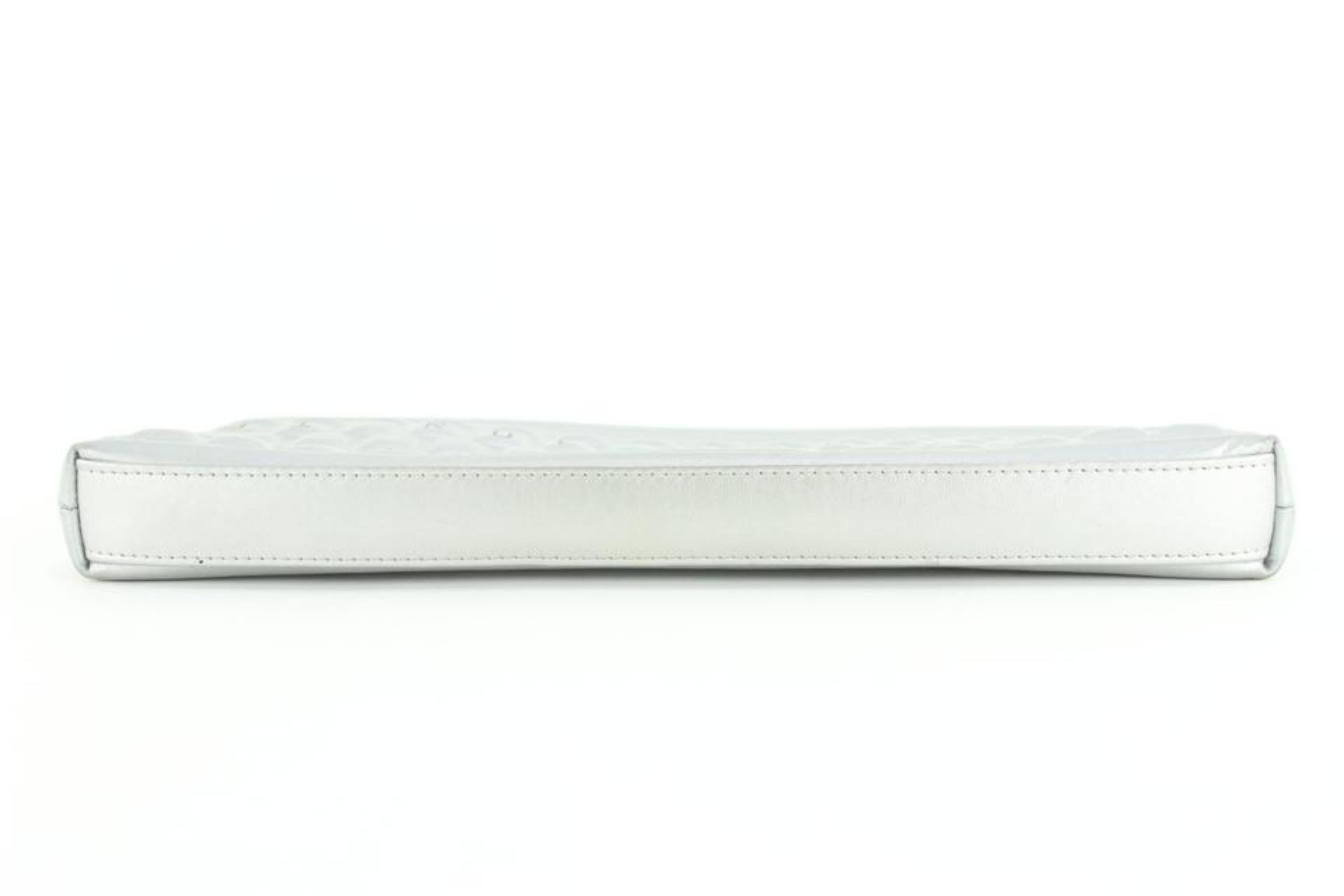 Chanel Silver Keyboard Clutch 1C1027 1