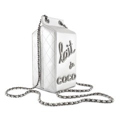 Chanel Silver Lait de Coco Bag