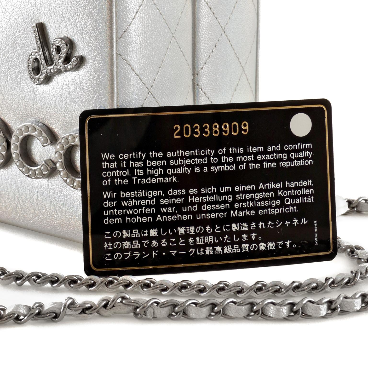 Chanel Silver Lait de Coco Bag 2