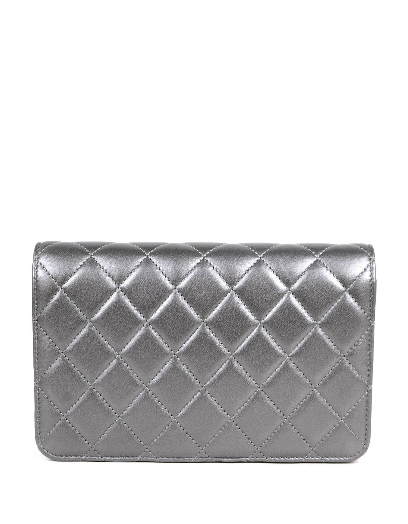 chanel silver crossbody bag