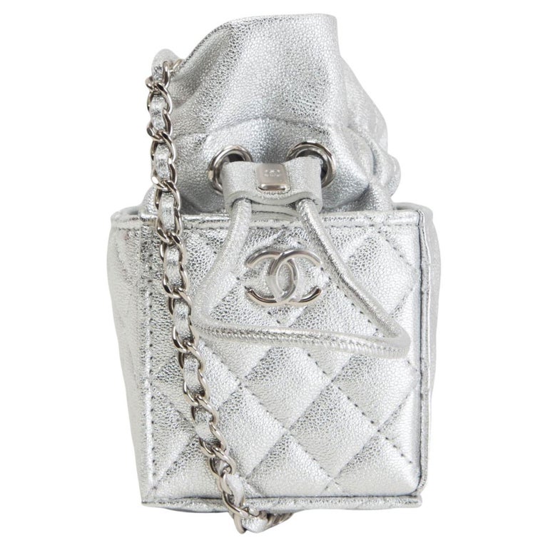 Chanel Metallic Silver Mini Handbag