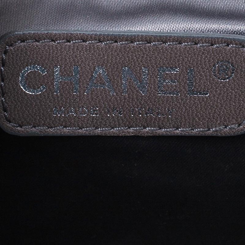 Chanel Silver Leather Ice Cube Limited Edition Flap Bag 1