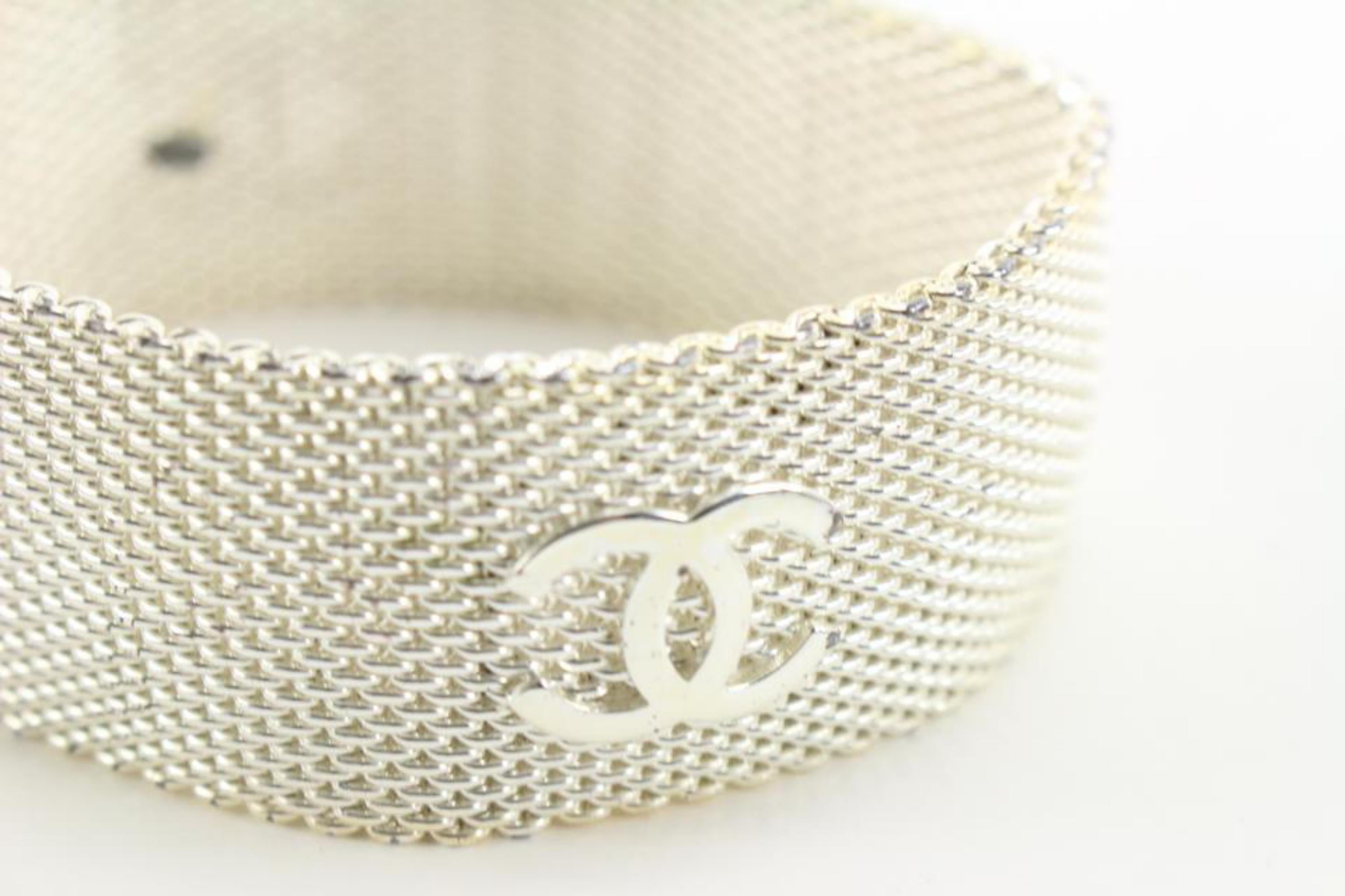 Chanel Mesh Bracelet - 2 For Sale on 1stDibs  chanel bracelet silver, chanel  bracelet sale, chanel bangle silver