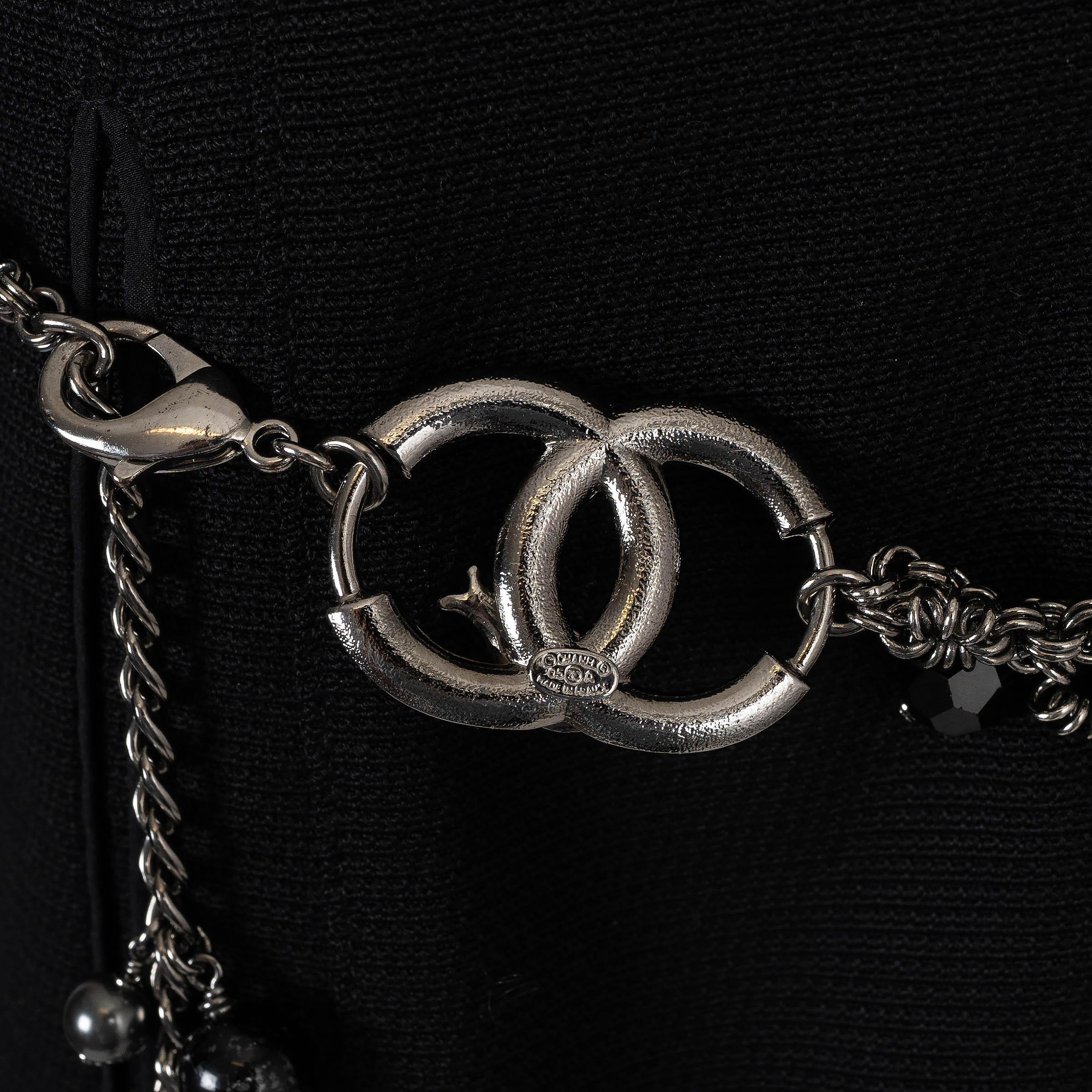 Chanel argento metallo 05A AUTUM CHARMS CHAIN Cintura 85 90 in vendita 1