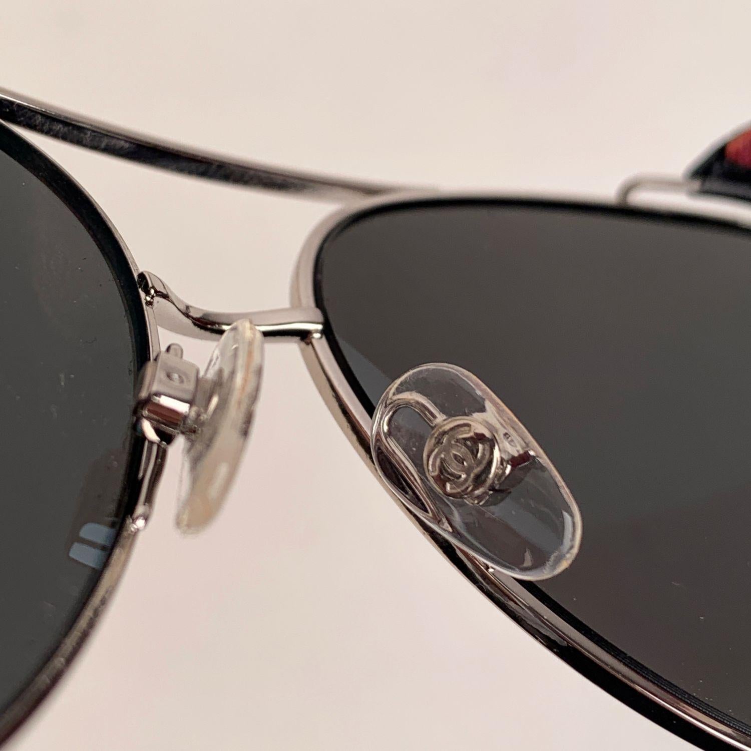 chanel sunglasses with leather sides
