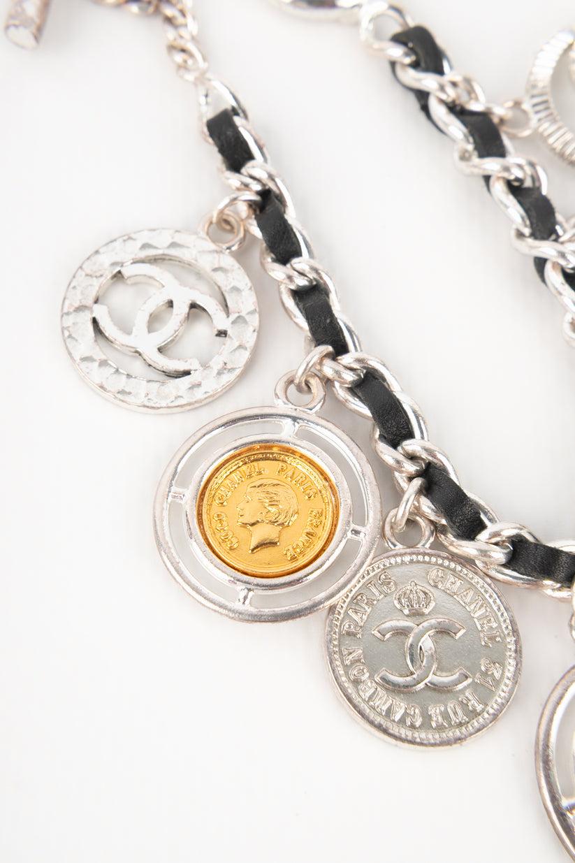 Women's Chanel Silver Metal Charm Bracelet, 1996