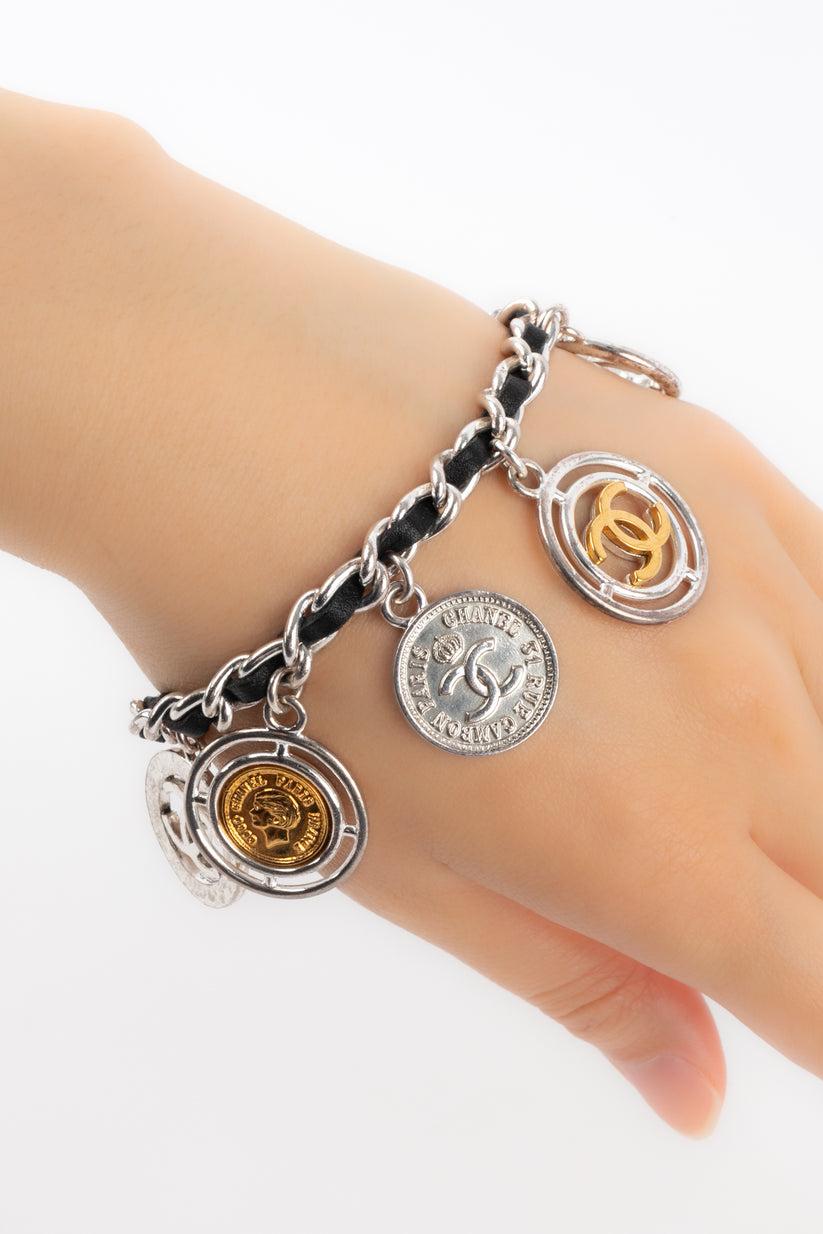 Chanel Silver Metal Charm Bracelet, 1996 3
