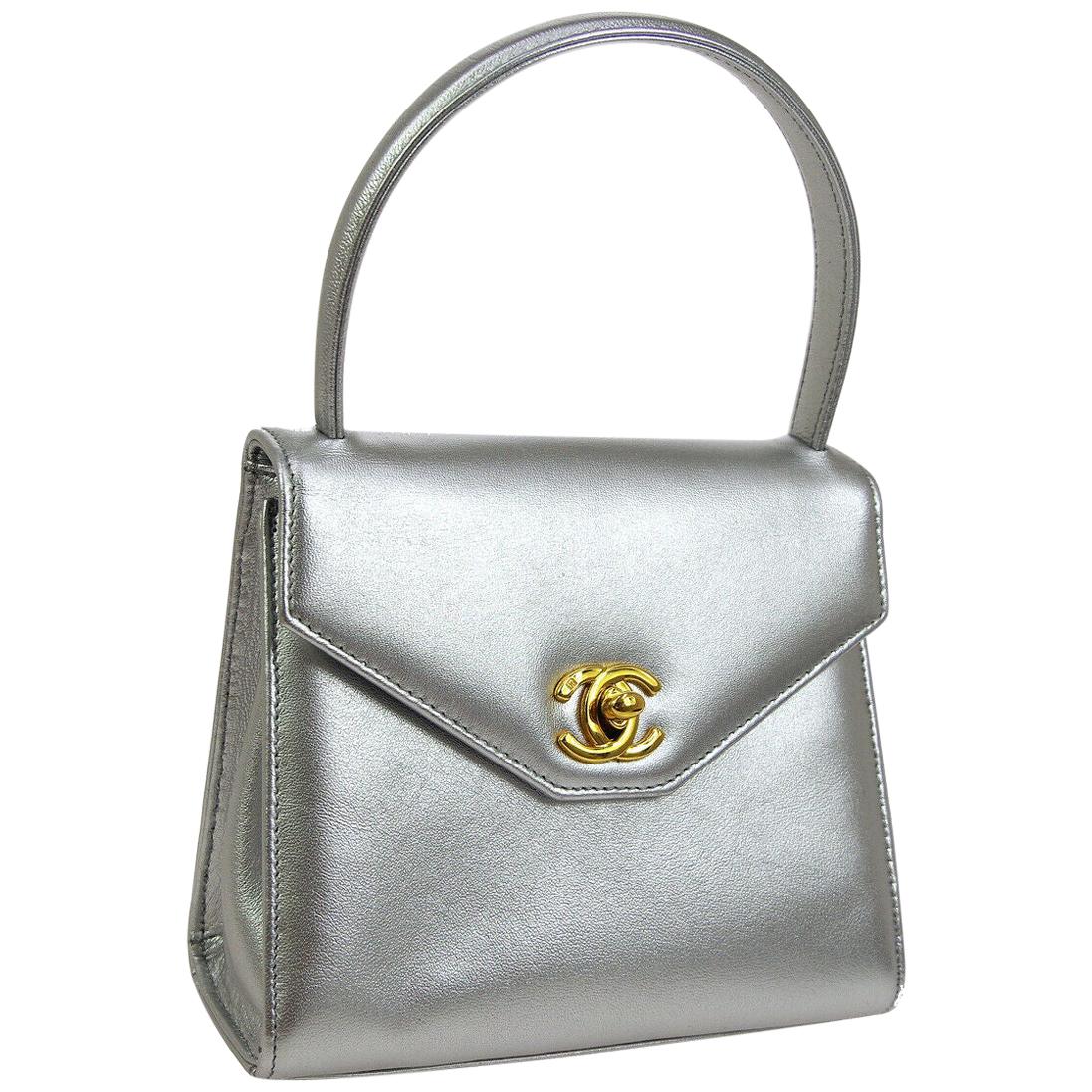 gold satchel bag