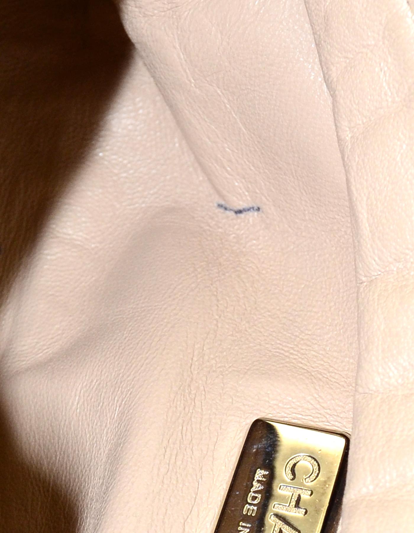 Chanel Silver Metallic Leather Medium Luxe Ligne CC Bowler Shoulder Bag 6