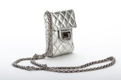 Chanel Silver Mini Reissue Crossbody Bag