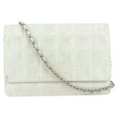 Chanel Silver New Line Wallet on Chain Bag WOC 2ccs114