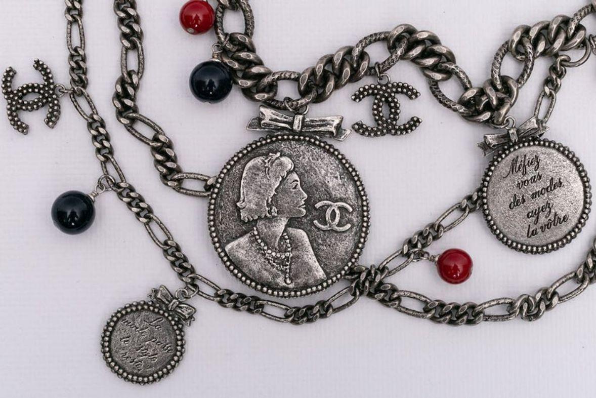 Chanel Silver Plate with Charms Belt Fall Collection, 2004 3
