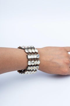 Chanel silver-plated bracelet (Attributed to)