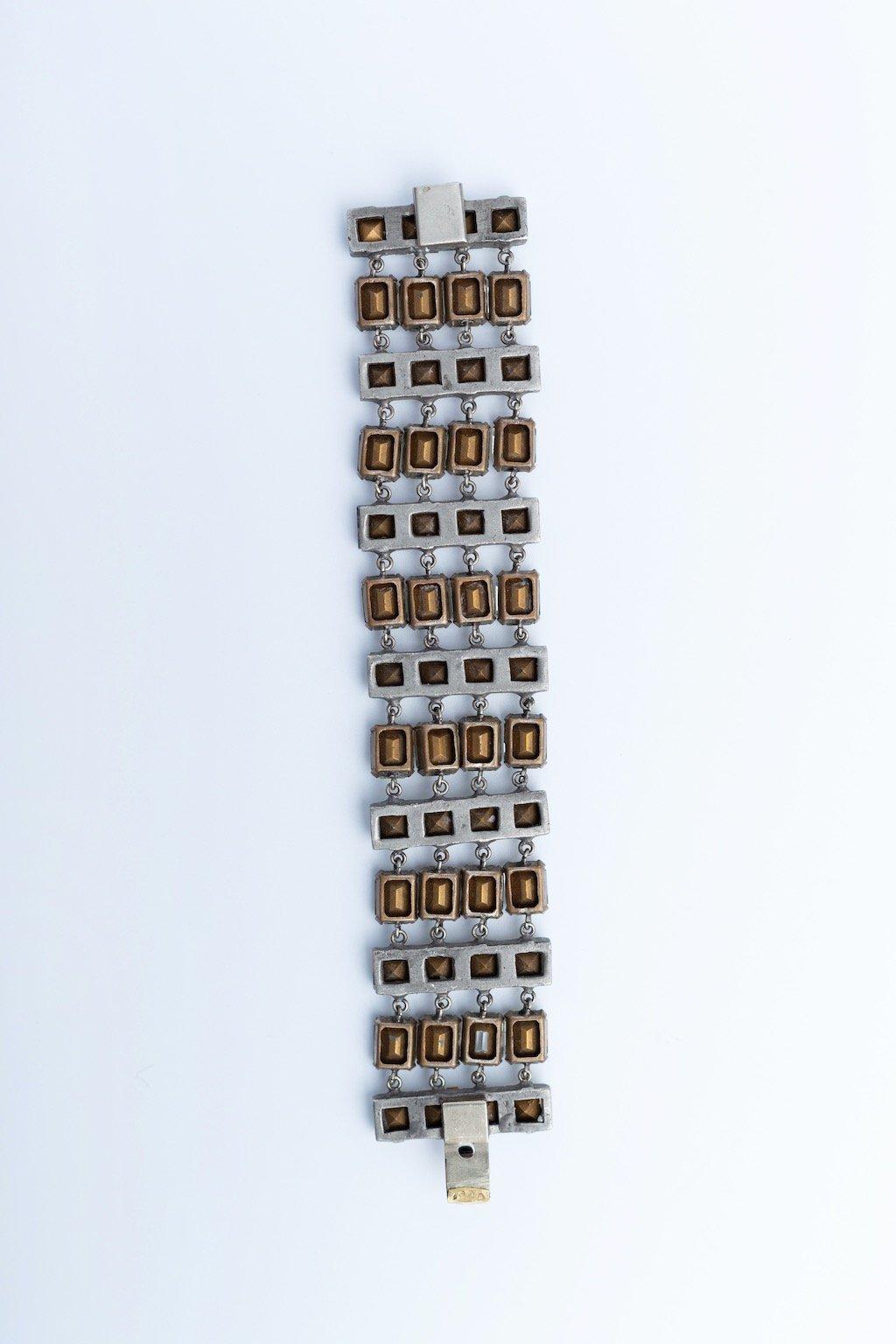 Chanel silver-plated bracelet (Attributed to) For Sale 3
