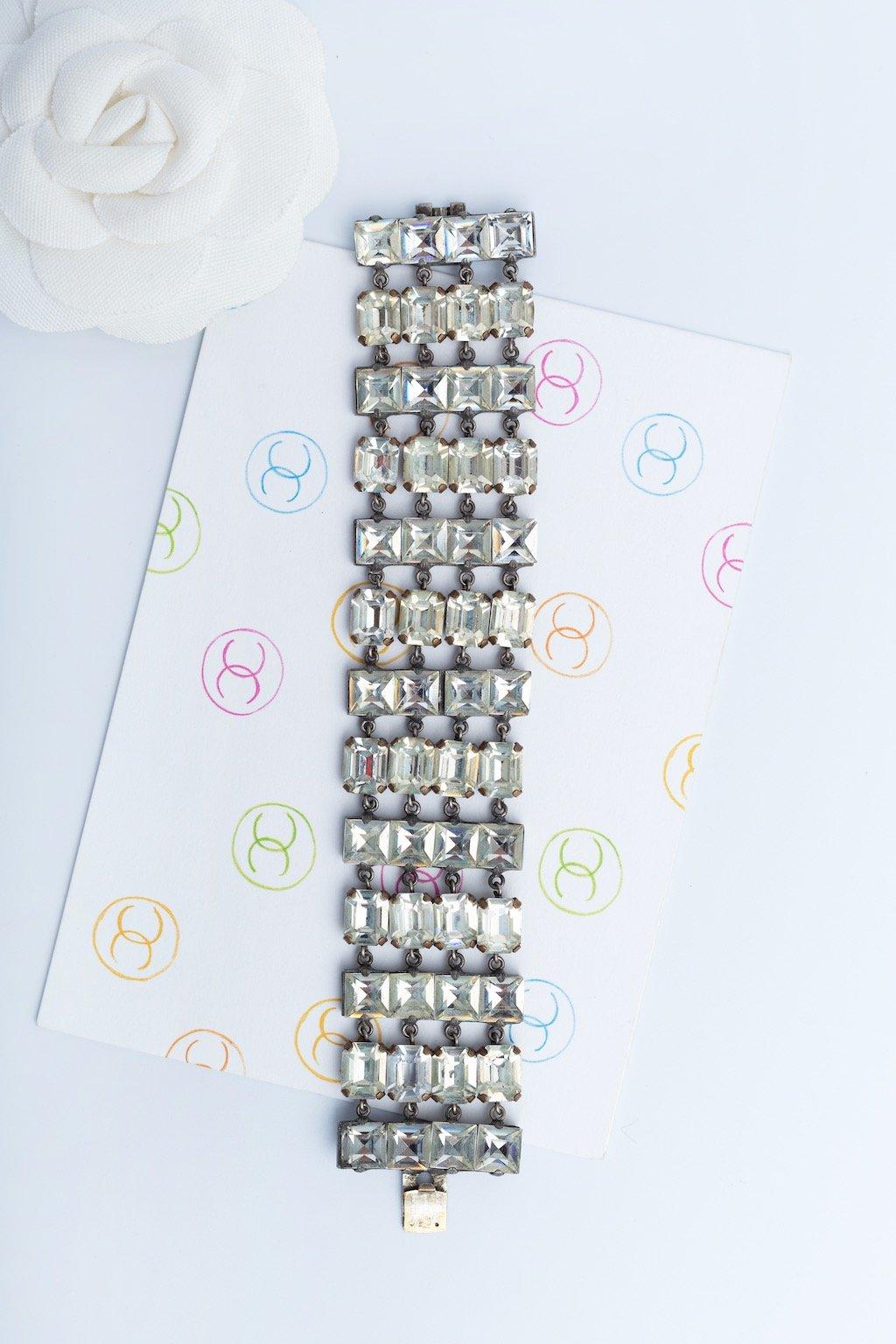 Chanel silver-plated bracelet (Attributed to) For Sale 4