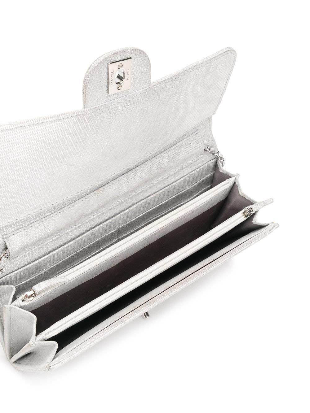 Women's Chanel Silver Quilted Bag
