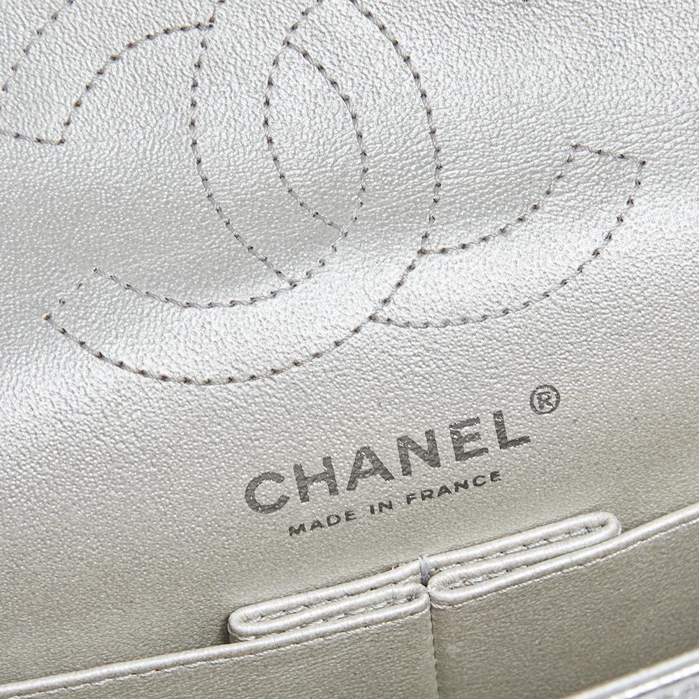 Chanel Silver Quilted Leather Reissue 2.55 Classic 224 Flap Bag 3