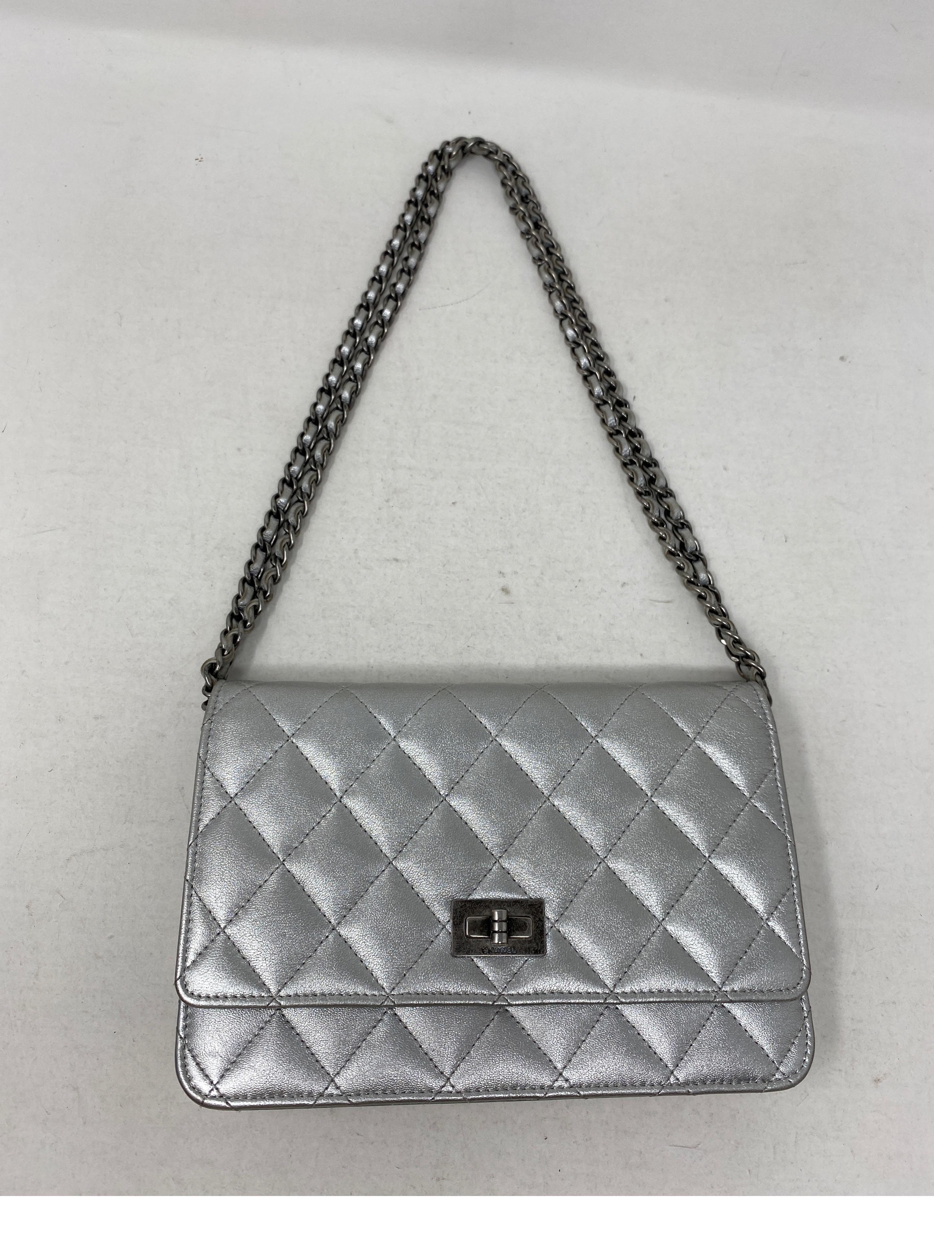 Chanel Silver Reissue Wallet On A Chain Bag 7