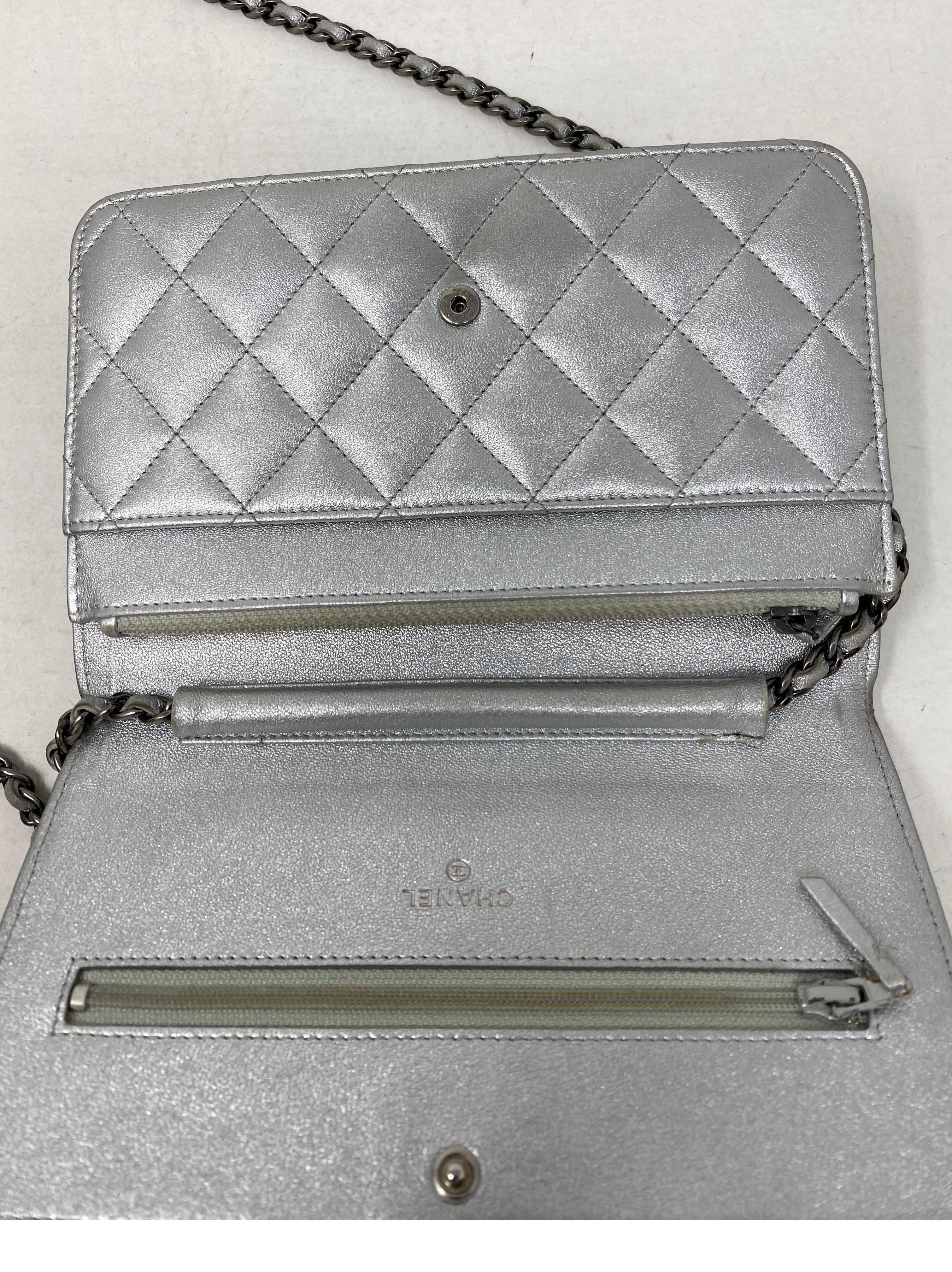 Chanel Silver Reissue Wallet On A Chain Bag 2