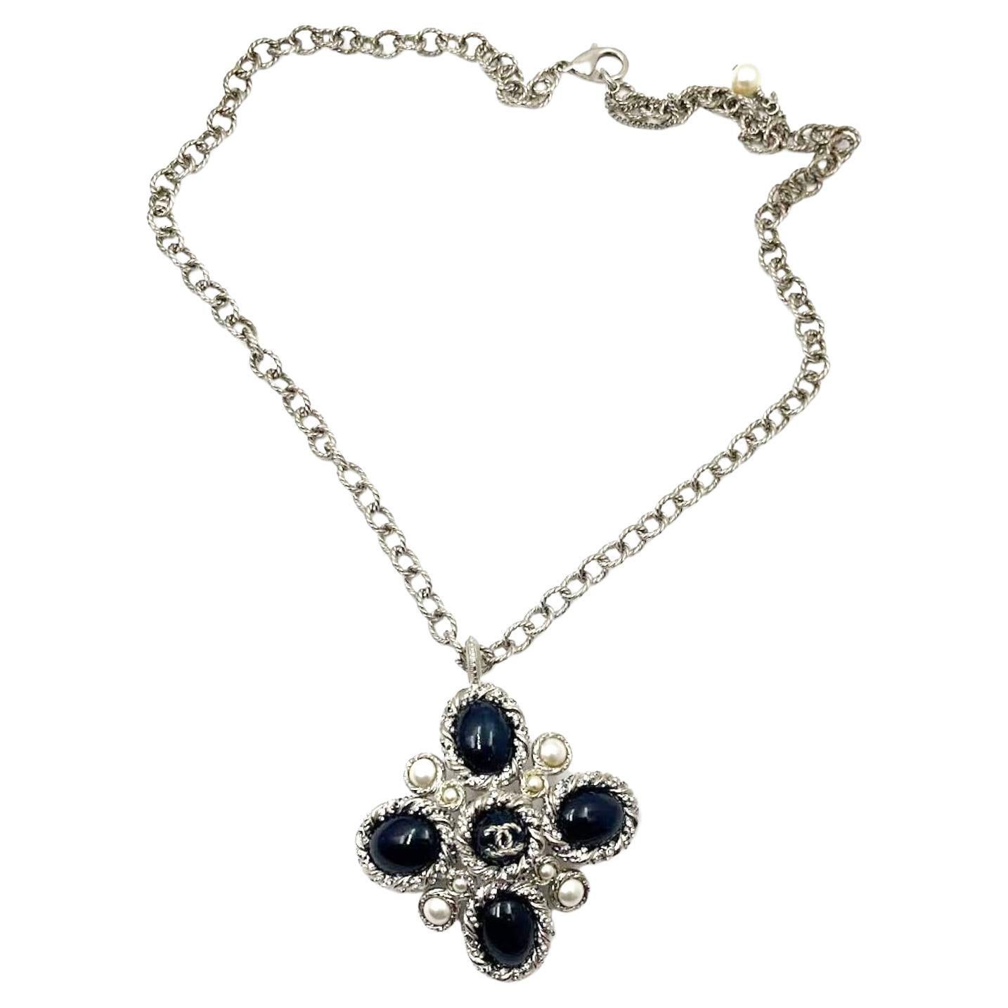 Chanel CC Cross Pendant Necklace