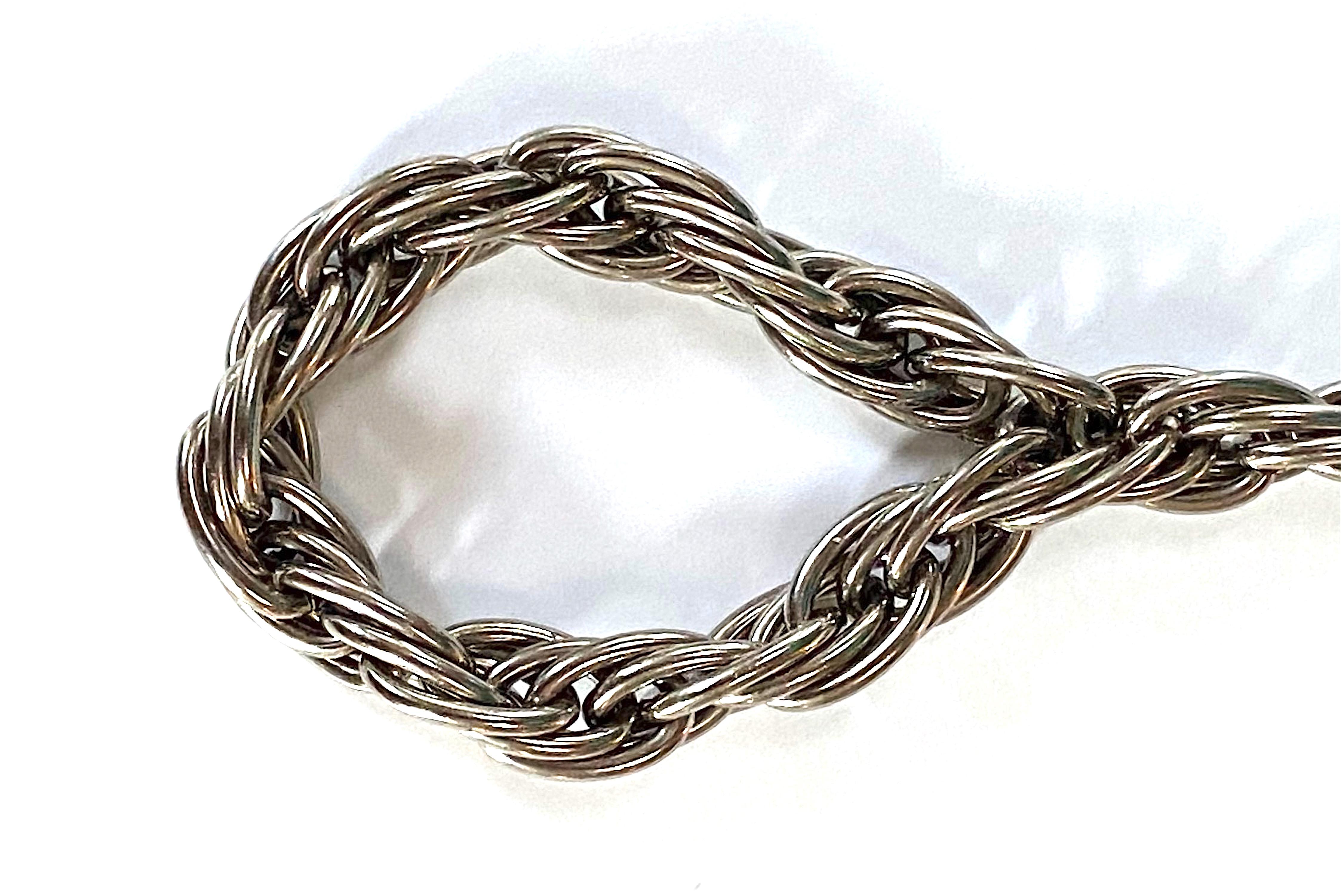 Chanel Silver Rope Chain Belt from the Autumn 2006 Collection For Sale 4