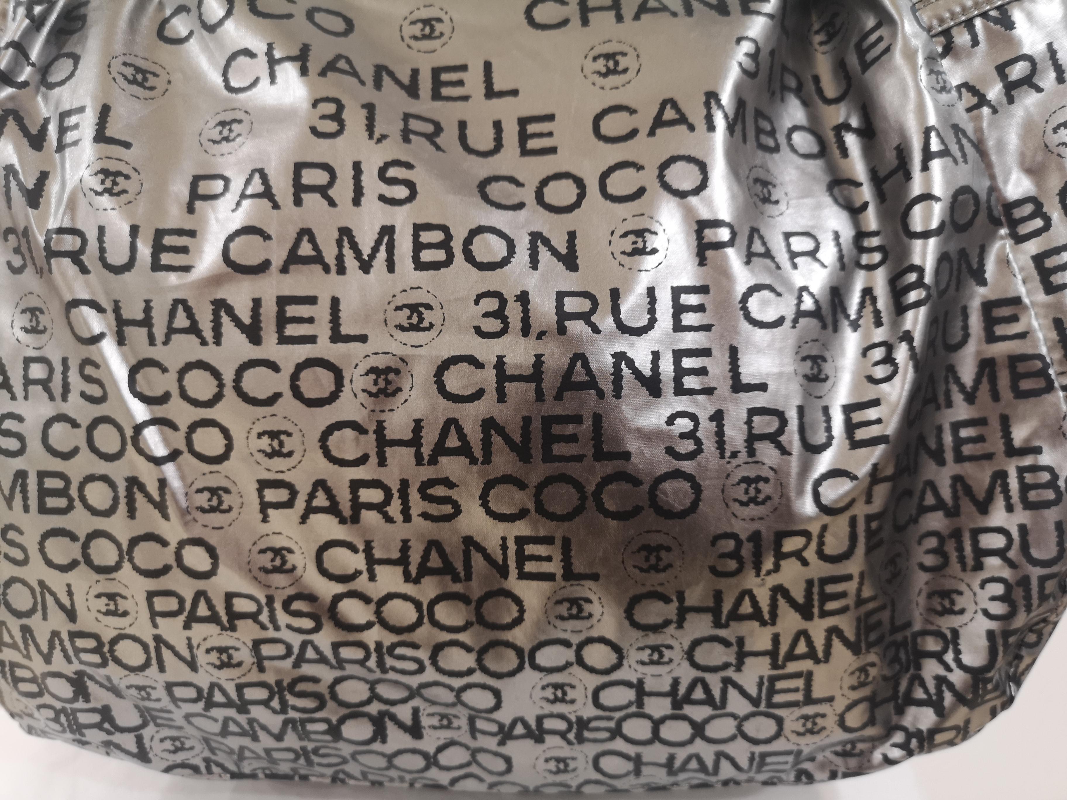 Silver Chanel silver Rue de Cambon shoulder bag