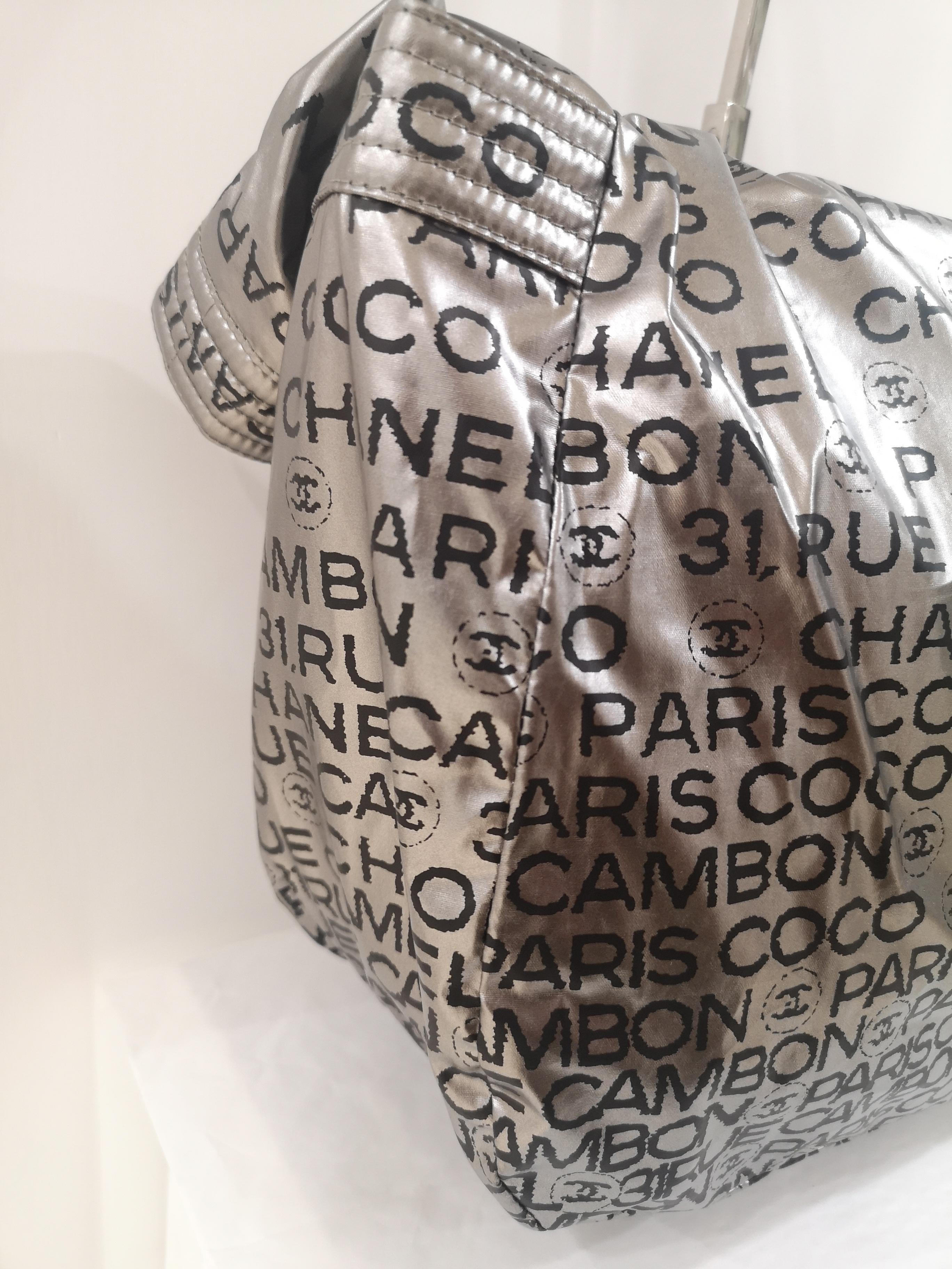 Women's or Men's Chanel silver Rue de Cambon shoulder bag
