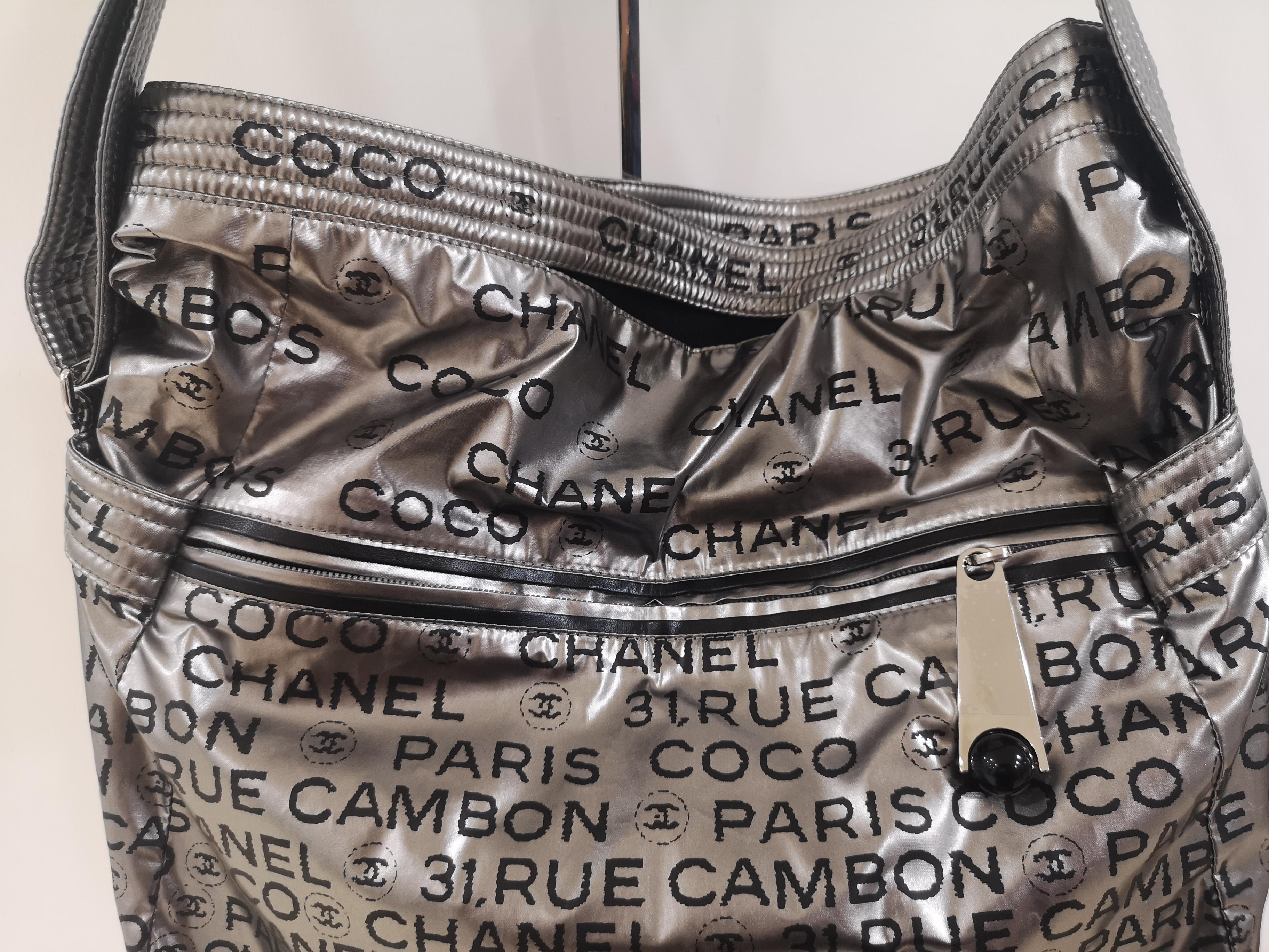 Chanel silver Rue de Cambon shoulder bag 1