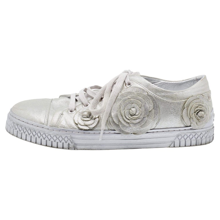 Chanel Sneakers 37 - 11 For Sale on 1stDibs  chanel sneakers size 37,  chanel ivory sneakers, yellow chanel sneakers