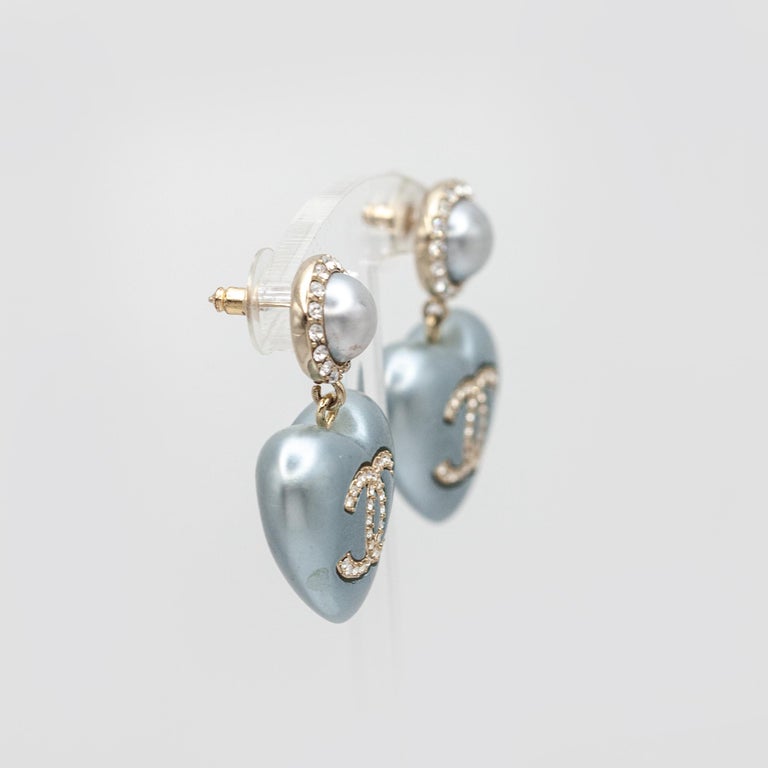 Orecchini Modello Goccia Con Cristallo Cuore - Remix Bijoux