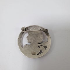 Chanel Silver-tone Mademoiselle Brooch