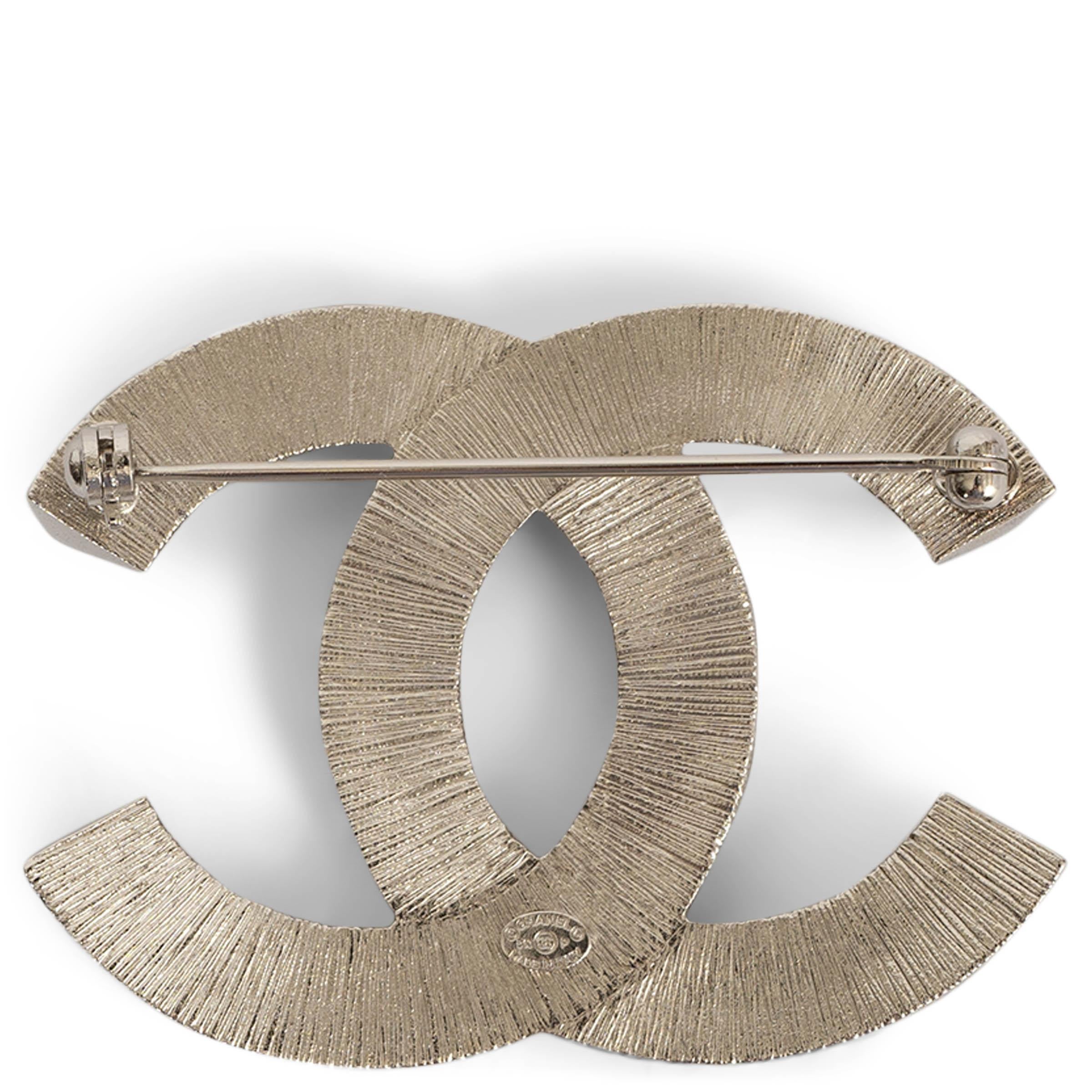 Women's CHANEL silver-tone REV CC CRYSTAL XL Brooch