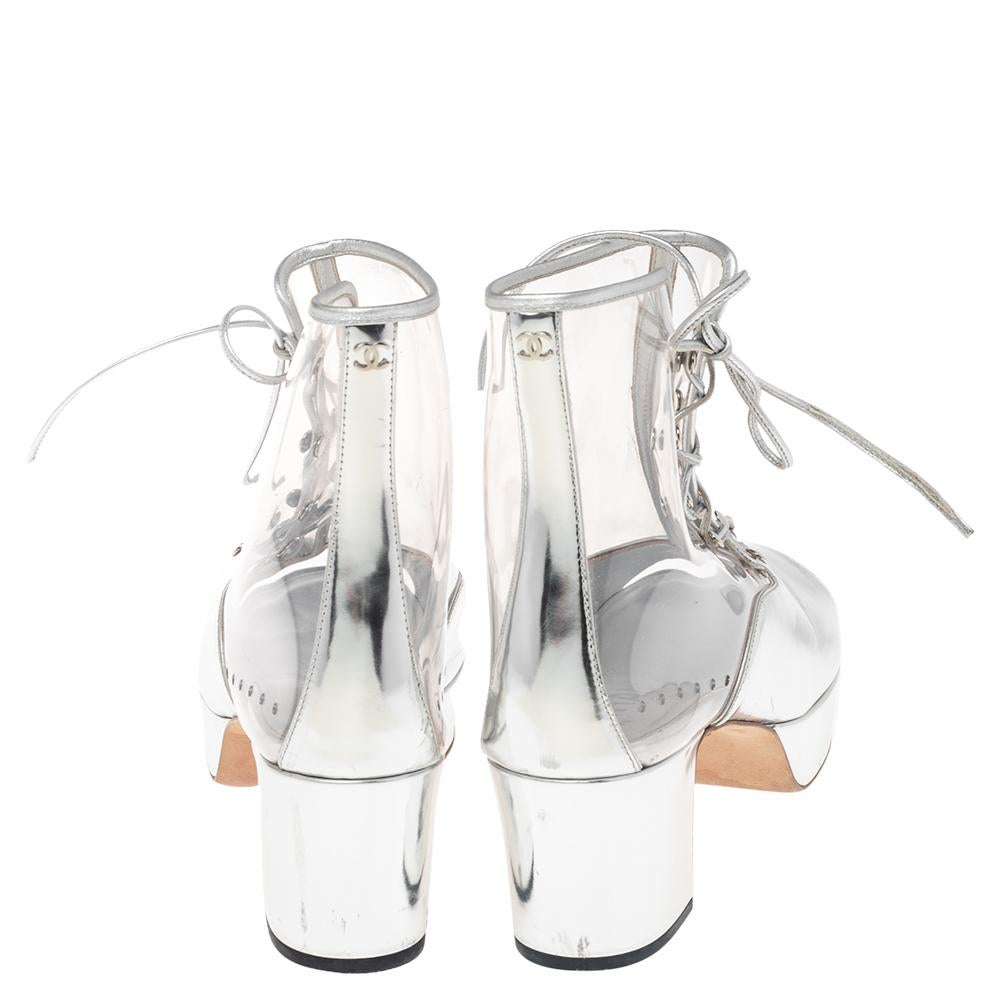 chanel transparent boots