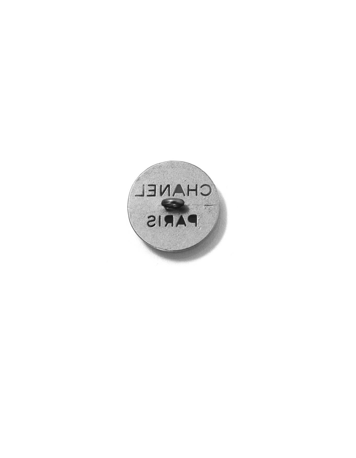 Gray Chanel Silvertone CHANEL PARIS Buttons 16mm/18mm