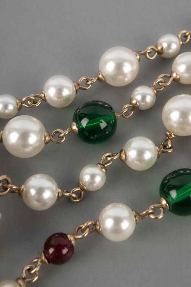 Chanel, Silber-Metall-Halskette CC, 2019 Damen im Angebot