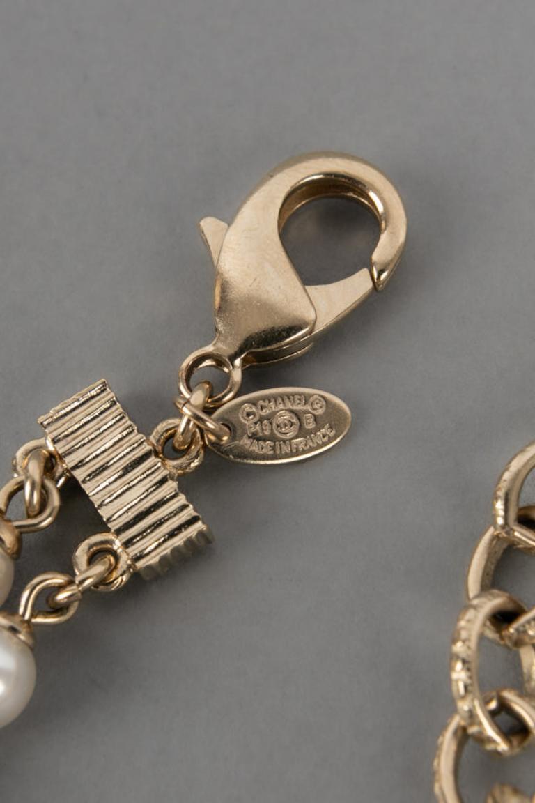 Chanel, Silber-Metall-Halskette CC, 2019 im Angebot 3
