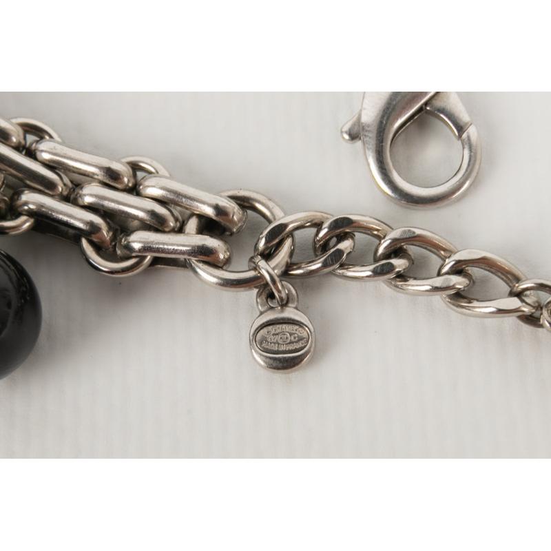 Chanel Silvery Metal Charm Bracelet, 2007 2