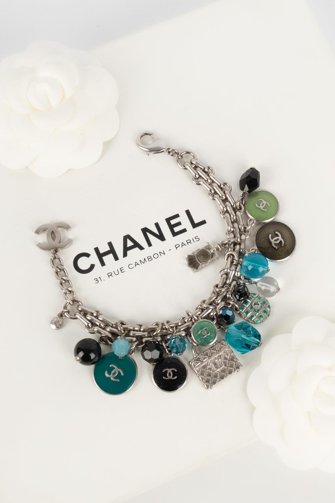 Chanel Silvery Metal Charm Bracelet, 2007 4