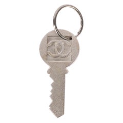 Chanel Silvery Metal Keyring, 2002