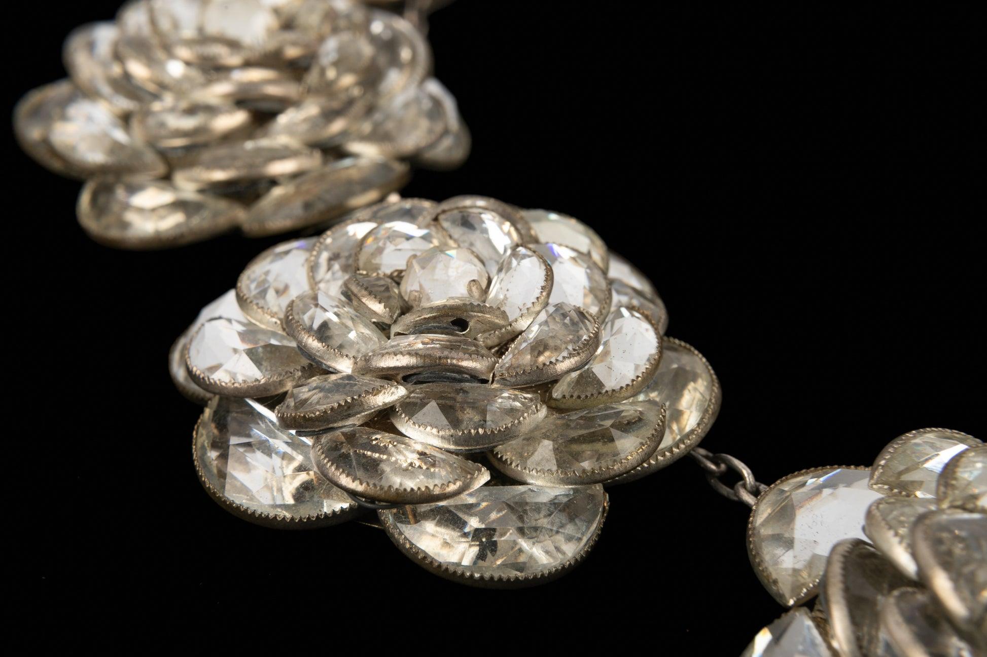 Chanel Silvery Metal Necklace, 1930s For Sale 2