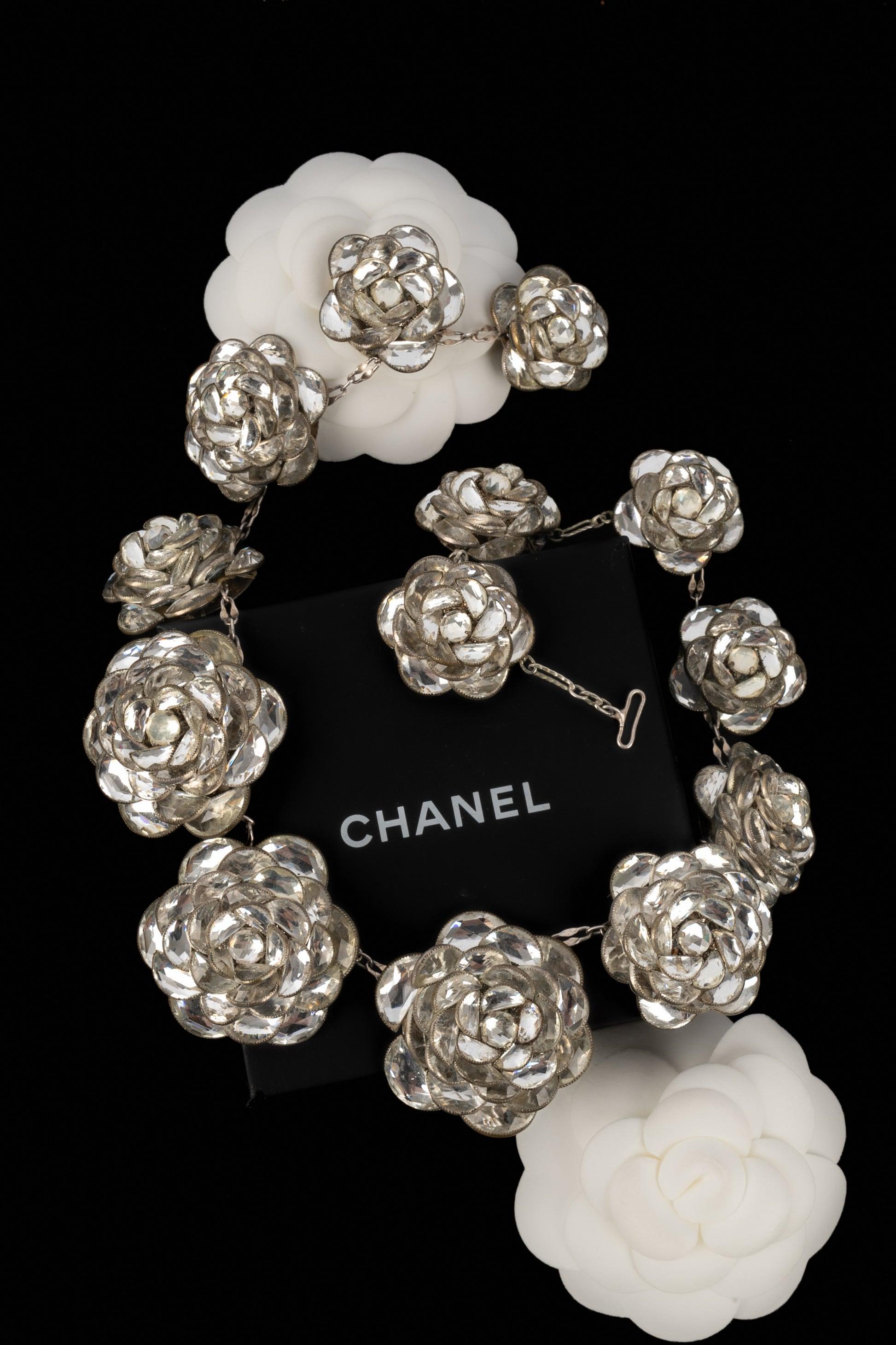 Chanel Collier en métal argenté, années 1930 en vente 5