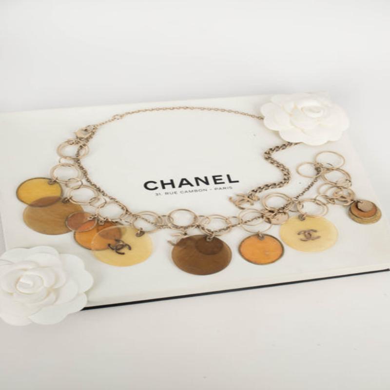 Chanel Silvery Metal Necklace, 2007 For Sale 7