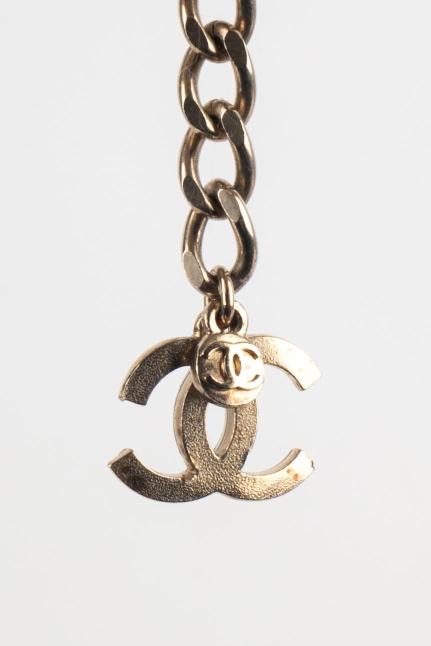 Chanel Silvery Metal Necklace, 2007 For Sale 4