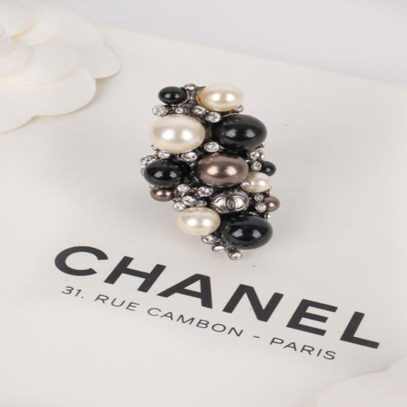 Anello Chanel in metallo argentato, 2004 in vendita 5